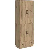 vidaXL Schrankset 2 pcs Artisan-Eiche Holzwerkstoff