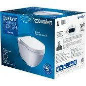 Duravit Starck 3 Wand-WC Set + WC-Sitz mit Absenkautomatik inkl. Befür, 1 Stk.