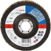 Bosch Fächerschleifscheibe X431 Standard for Metal gewinkelt 125 mm 22,23 mm 60