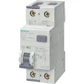 Siemens FI/LS 1+N 2TE 10kA Typ F(G/K) 30mA B16, 10 A, IP20