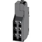 Siemens 3VA9988-0AA11 Hilfsschalter 1 St. 2 Wechsler Einstellbereich (Strom): 10 A (max) Schaltspannung (max.): 600 V/AC (B x H x T) 14 x 56 x 30 mm, 36 g, 170 mm, 100 mm, 14,5 mm