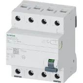 Siemens 5SV3342-4KK14 FI-Schutzschalter, 4-polig, Typ B+, kurzzeitverzögert, In: 25 A, 30 mA 5SV33424KK14