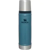 Stanley The Legendary Classic Bottle 20oz, Hammertone Lake 10-11345-043 Thermosflasche mit Deckel und Becher, 590 ml