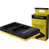 PATONA - Dual Schnell-Ladegerät - Nikon EN-EL5+, ENEL5 - inkl. Micro-USB Kabel