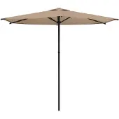 Syfax Garten-Sonnenschirm 270 x 270 cm Polyester Rechtwinklig Taupe