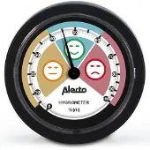 Alecto Analoges Hygrometer Schwarz 1 St