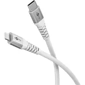 Goobay Lightning auf USB-C Supersoftes Textilkabel mit Metallsteckern, 0,5 m