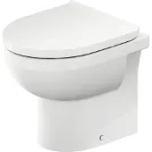 Duravit Stand-WC DURASTYLE BASIC RIMLESS tief, 365x560mm, Abgang waagerecht weiss