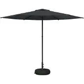 vidaXL Garten-Schirm mit Fuß 300 x 300 cm Polyester Rechtwinklig