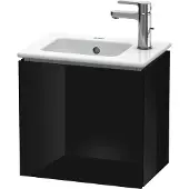 Duravit Waschtischunterbau L-CUBE 294 x 420 x 400 mm Anschlag rechts schwarz hochglanz