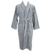 Artg - Morgenmantel für Herren/Damen Unisex, Schalkragen (Anthrazit)
