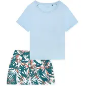 Schiesser Damen Pyjama ModernSchlafanzug, Pyjama Set, Nachtwäsche