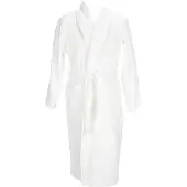 Artg - Morgenmantel für Herren/Damen Unisex, Schalkragen (Weiß)