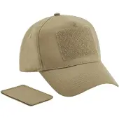 Beechfield - Baseball-Mütze Abnehmbarer Aufnäher für Herren/Damen Unisex (Sand)