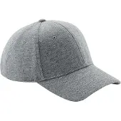 Beechfield Unisex Jersey Baseball Kappe (Hell Grau)