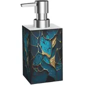 Sanilo Seifenspender, »Marmor Cobalt«, LxBxH: 16,5x7x11,2 cm, blau