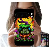 Inny producent Hülle für Google Pixel 8 Pro – Hexe, Kessel, Zauberstab, Halloween-Motiv
