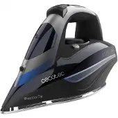 Cecotec 01875, Trocken-Bügeleisen, Ultra-Slip Turbo-Eloxierte Pro-Sohlenplatte, 285 g/min, Schwarz, Blau, 75 g/min, Manuell
