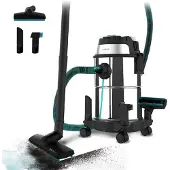 Cecotec Conga Rockstar Wet & Dry Steel Max, 1200 W, Trommel-Vakuum, Trocken&Nass, Kombi, 16 l, Filterung