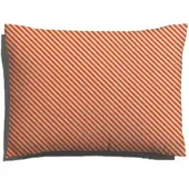 Schlafgut Woven Fade Bettwäsche Kissenbezug einzeln 70x90 cm | grey-light-red-mid - rot