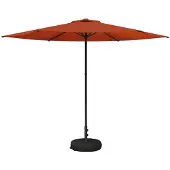 Syfax Garten-Schirm mit Fuß 300 x 300 cm Polyester Rechtwinklig