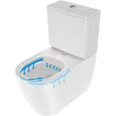 Duravit Soleil by Starck Stand-WC, rimless, 650x370x415mm, 2011092