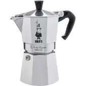 Bialetti Moka Express, Mokka-Kanne, 0,23 l, Aluminium, Aluminium, 4 Tassen, Moka Express