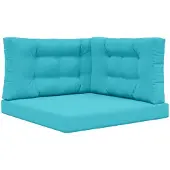 vidaXL Sofakissen für draußen Polyester Türkis 80 x 80 cm