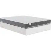 Vente-unique Set aus Bettgestell mit Bettkasten mit Schublade + Matratze - 160 x 200 cm - HD-Memory-Schaum & atmungsaktiver 3D-Stoff - Stärke 18 cm - Weiß - HEAVEN von DREAMEA