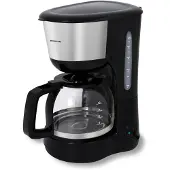 Inventum KZ612, Filterkaffeemaschine, 1,25 l, Gemahlener Kaffee, 1000 W, Schwarz, Edelstahl