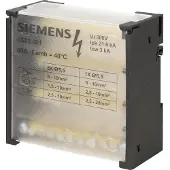Siemens Verteilerblock 80A 4P 500V 1x6-16mm2 + 8x4-10mm2 DIN 5ST2501