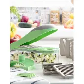InnovaGoods 7-in-1-Gemüseschneider, Reibe und Mandoline mit Rezepten und Zubehör Choppie Expert InnovaGoods
