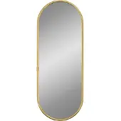 vidaXL Wandspiegel Golden 40x15cm Oval Flurspiegel Spiegel Hängespiegel Deko