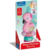 Clementoni Baby Shake and Play Flamingo mit Sound und Saugnapf