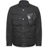 Belstaff Trackmaster wasserdichte Motorrad Wachsjacke, schwarz, 2XL