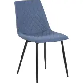 CLP Stuhl Telde Stoff mit Metallgestell blau