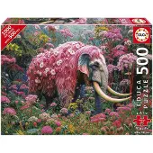 Educa Plus Elefant Blumen-puzzle 500 Stücke Mehrfarbig Mehrfarbig One Size