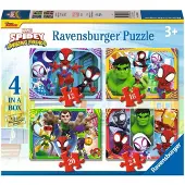 Ravensburger Puzzle 4in1 Spidey And His Amazing Friends 3+ Yearbeschädigt