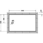 Duravit Tempano Duschwanne, Rechteck, Acryl, 1600x1000mm, 720209000000001