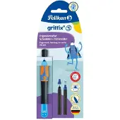 Pelikan Tintenroller Griffix Neon Black Blister