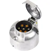 Amio Parksteckdose Aluminium 7-polig 12/24V Modell 01257