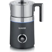 Severin Spuma 700 Plus, Automatic milk frother/warmer, Schwarz, Edelstahl, Edelstahl, 350 ml, 700 ml, 0,7 l