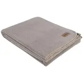 Eskimo Edelvelours Decke 100x150 cm | sand - beige