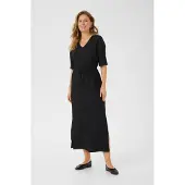 Kaffe Jerseykleid "Damen Jerseykleid KAivanna", Damen, Gr. M, N-Gr, schwarz (schwarz deep), Obermaterial: 95% Polyester Pol. recyc.. 5% Elasthan EL., Kleider Jerseykleid