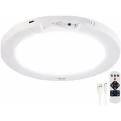 Luminea LED-Akku-Decken- und Wandleuchte, Bewegungssensor, Fernbedienung