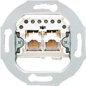 JUNG UAE2X8UPO IAE/UAE-Anschlussdose 2 x 8-pol., für 2 Terminals (parallel) UAE 2X8 UPO