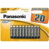 Panasonic - Alkaline-Batterie Aaa Lr03, Bronze, Blisterpackung Mit 20 Stück
