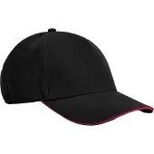 Beechfield - "EarthAware Classic" Baseball-Mütze Sandwichschirm (Schwarz/Rot)