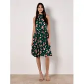 Apricot Minikleid "Minikleid" mit Bindeband, 2 tlg. mit Neckholder-Ausschnitt