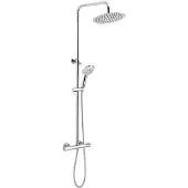 Novaservis Titania Pure Duschsystem mit Thermostatarmatur Chrom SET032/TER,0